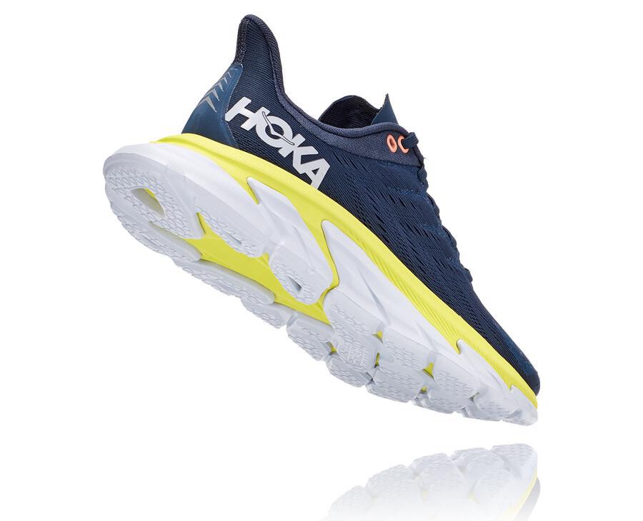 Hoka One One Running Shoes Womens Navy - Clifton Edge - 40562UKHW